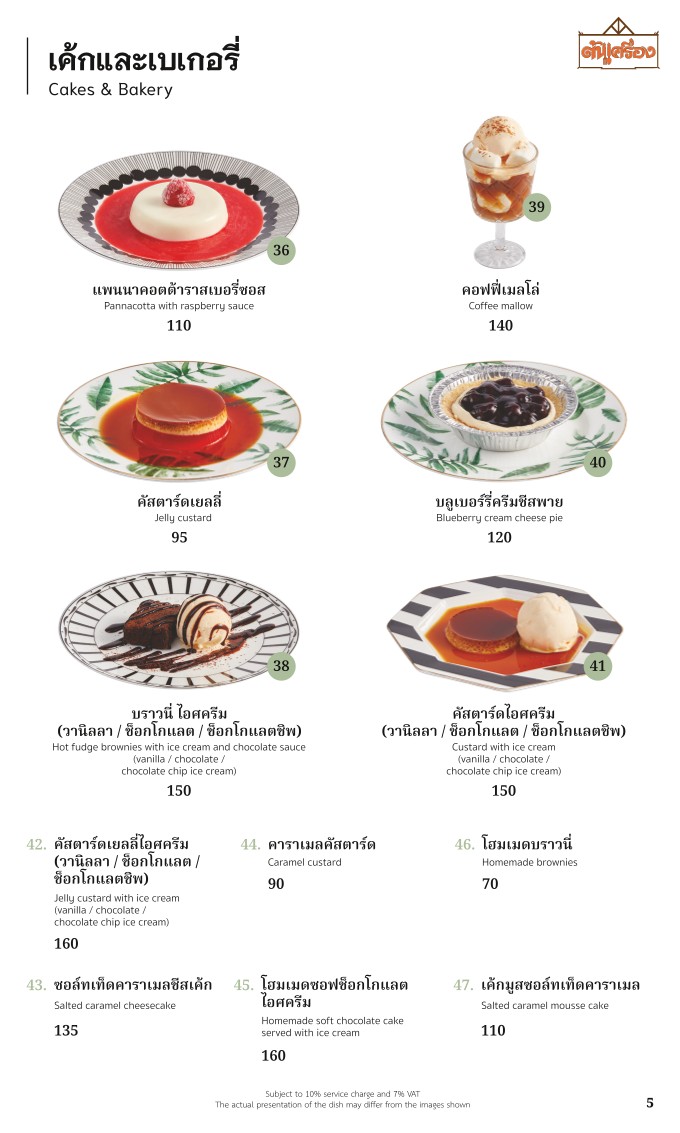 Thonkrueng Restaurant menu 4