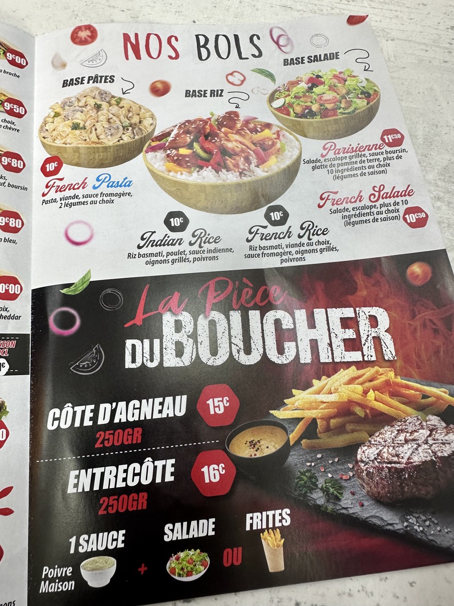 Come Carne menu 2
