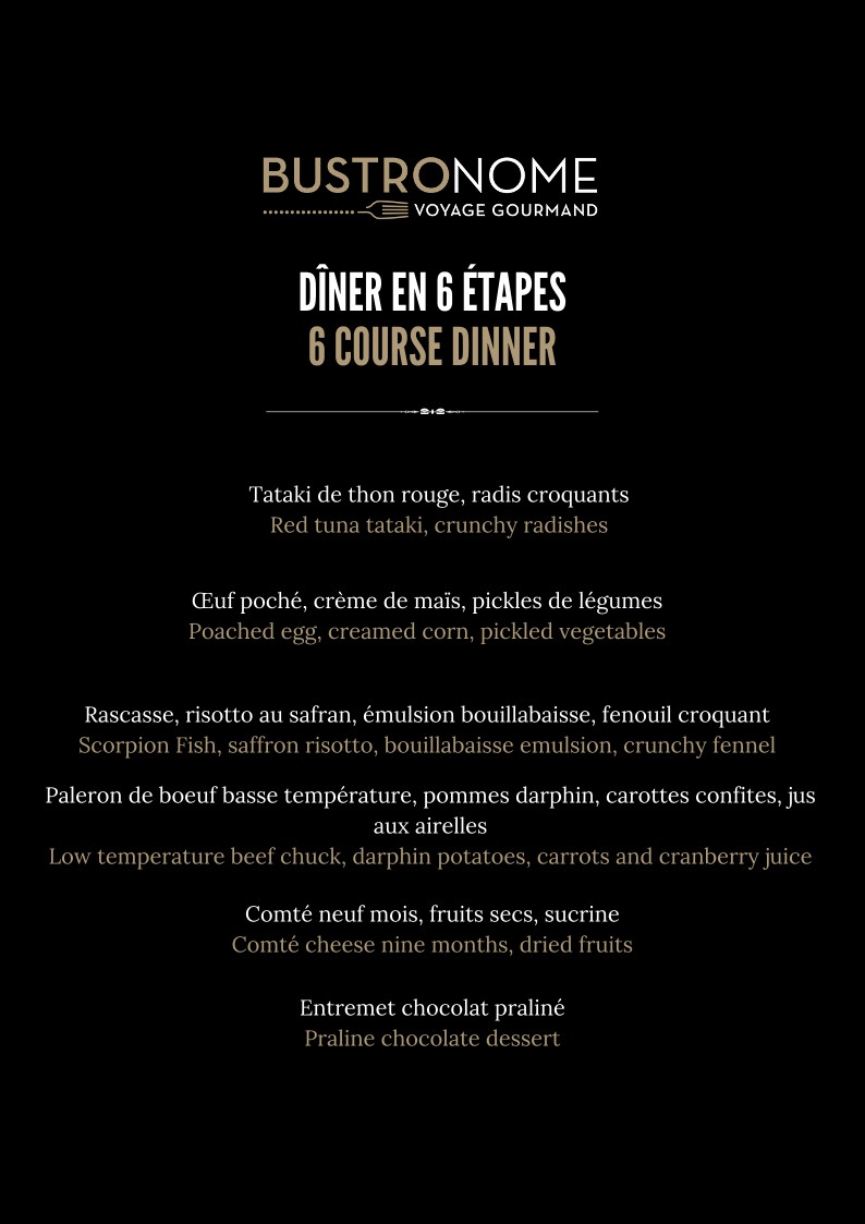 Bustronome menu 3