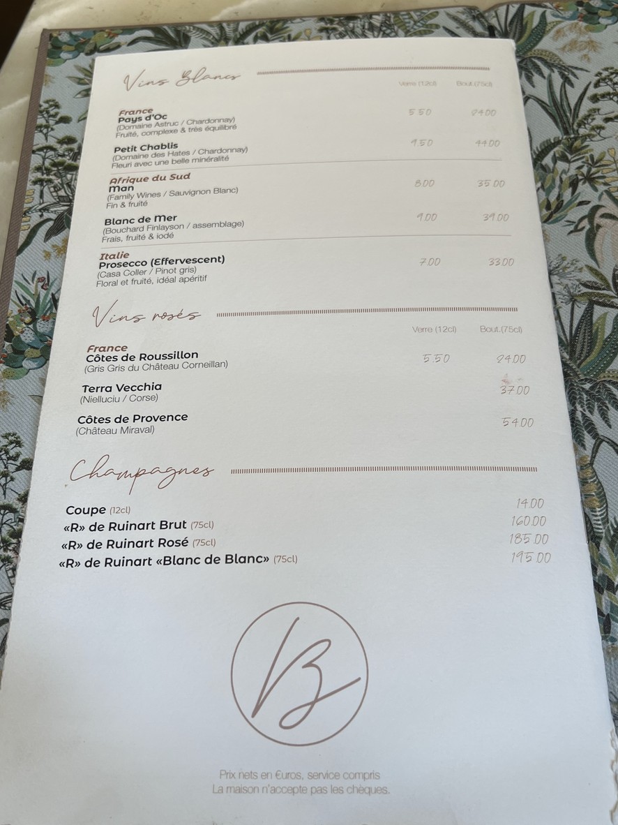 Benedict menu 3