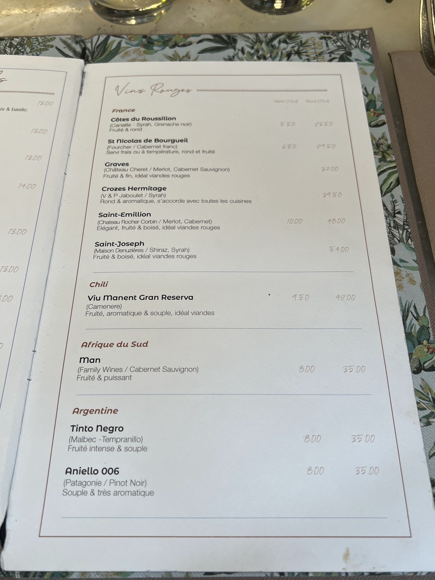 Benedict menu 4