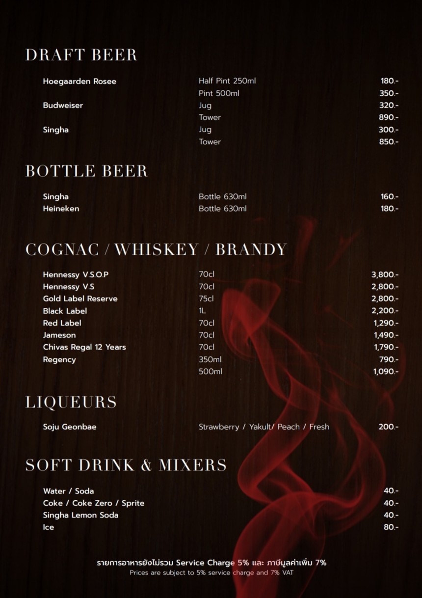 Raylist Rooftop & Bar menu 10