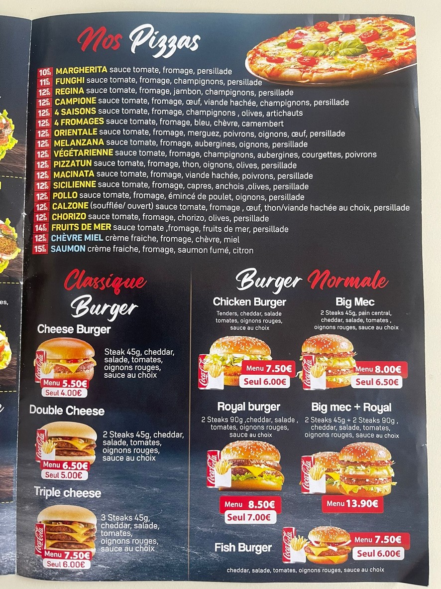 La Sosta menu 2