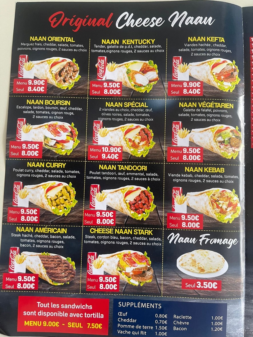 La Sosta menu 3
