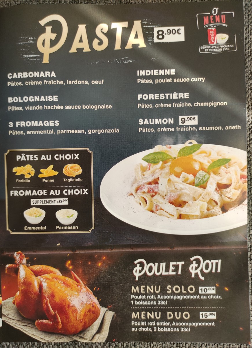 O'Greedys menu 4