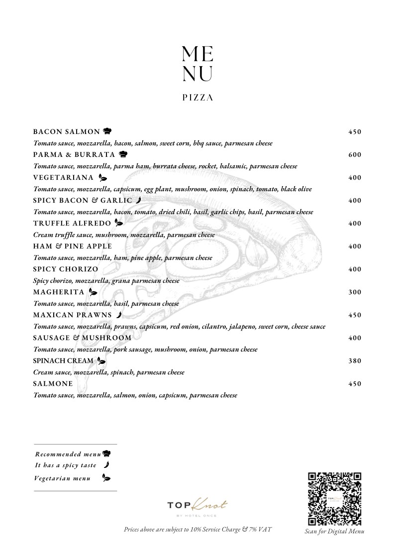 Top Knot Rooftop Bar & Restaurant menu 3