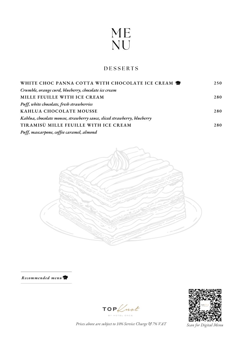 Top Knot Rooftop Bar & Restaurant menu 4
