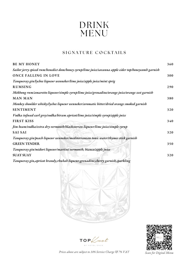 Top Knot Rooftop Bar & Restaurant menu 7