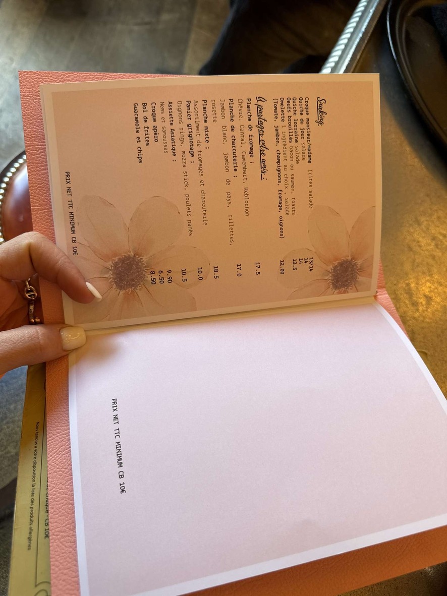 Comptoir des Archives menu 1