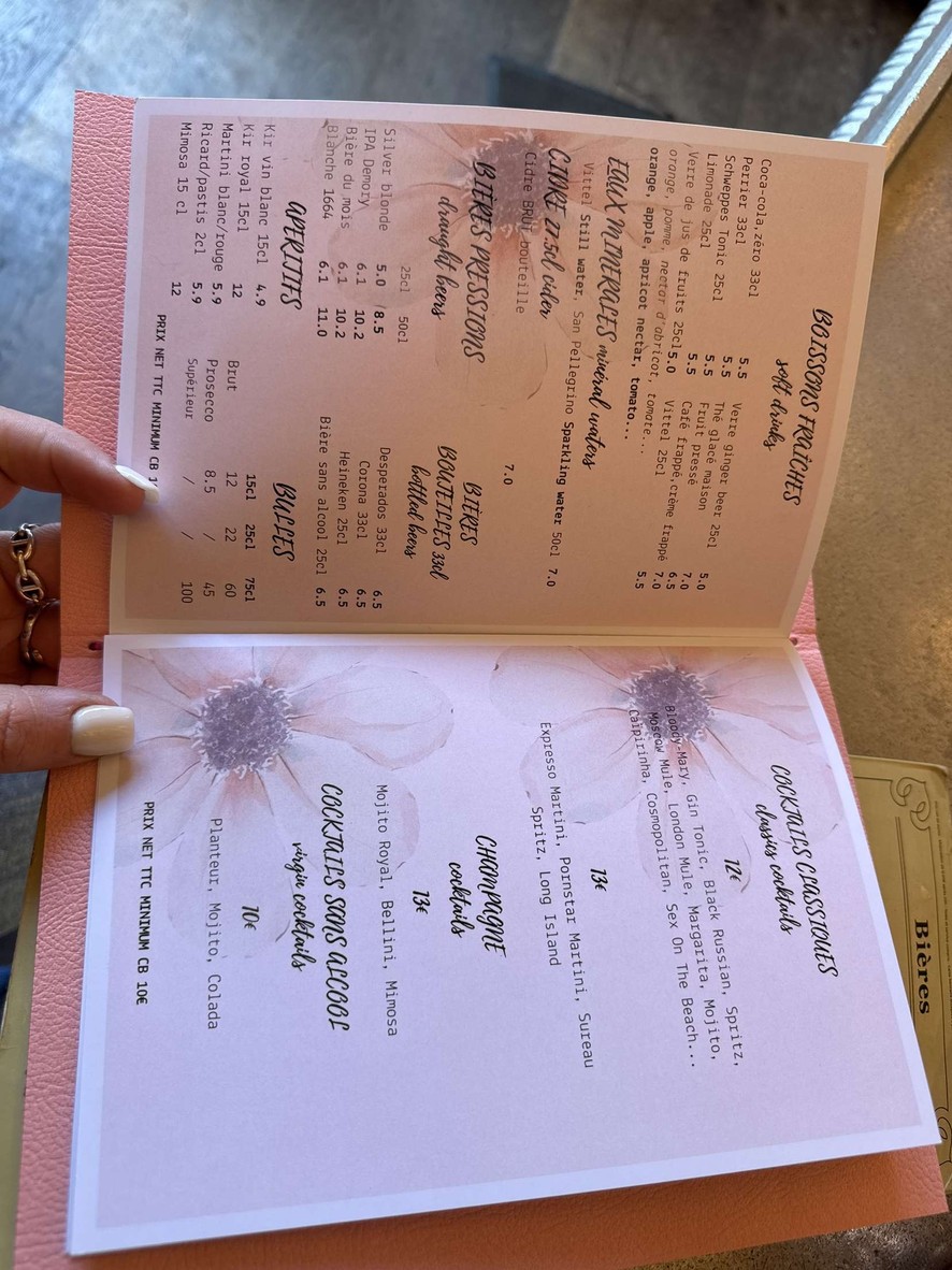 Comptoir des Archives menu 4