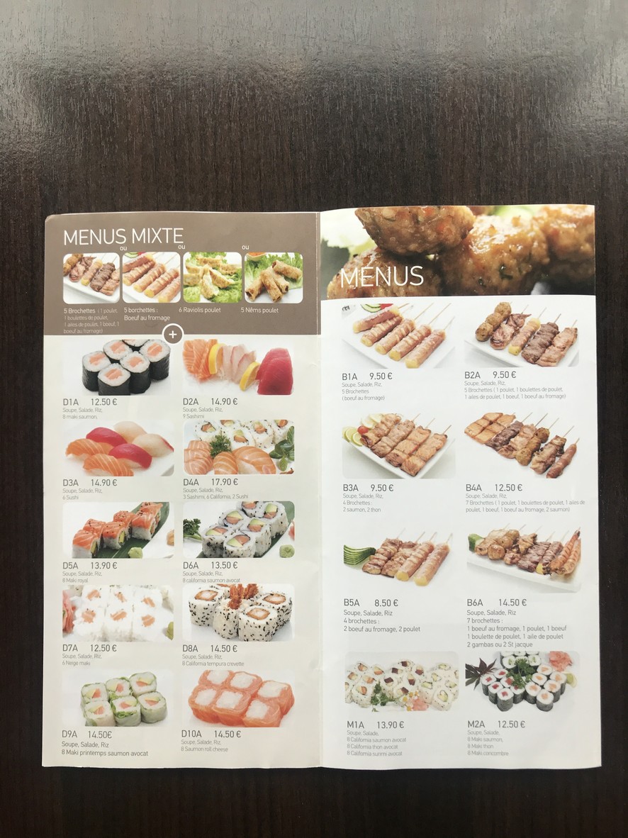Sushi Paradise menu 3