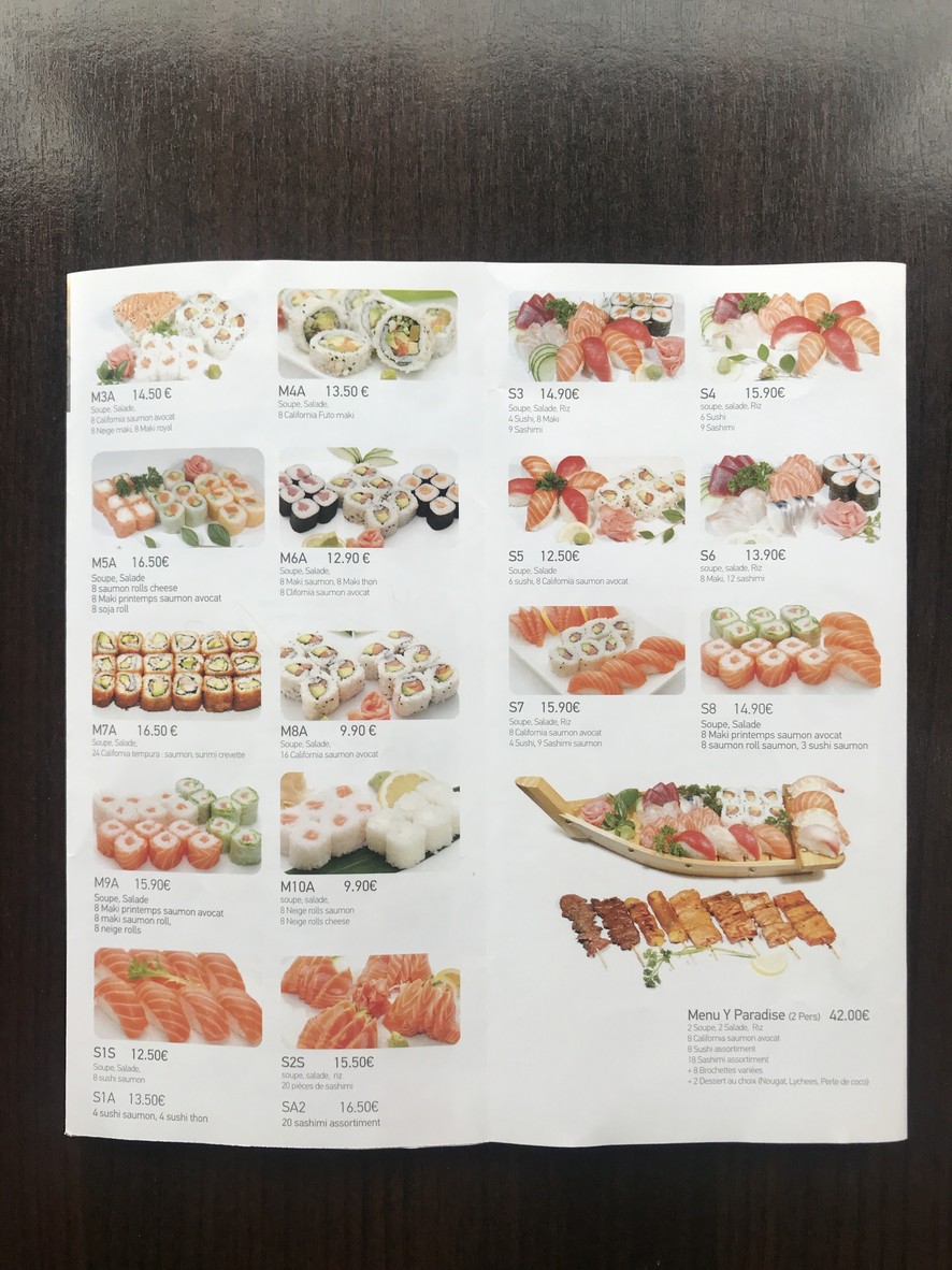 Sushi Paradise menu 5