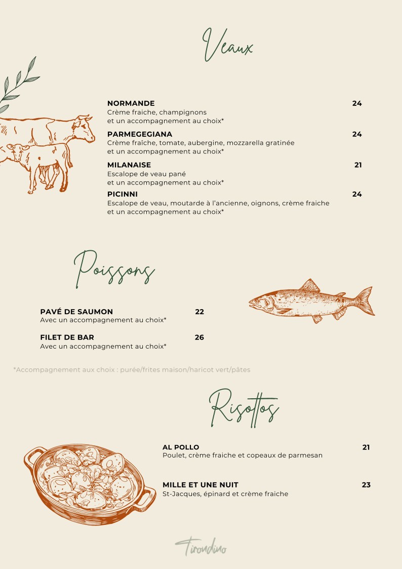 Tirondino menu 6