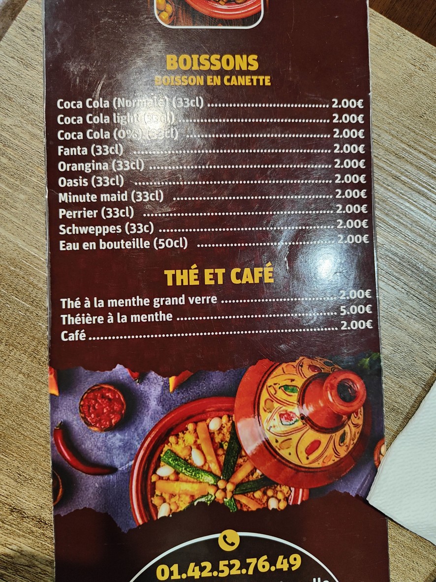 Jour et Nuit menu 2