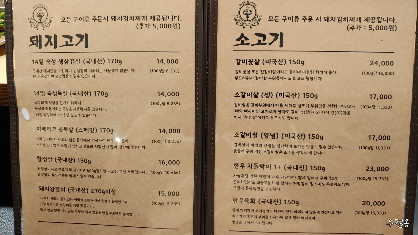 Sopung Hwaro Sucursal Estación Sinjeongnegeori menu 1