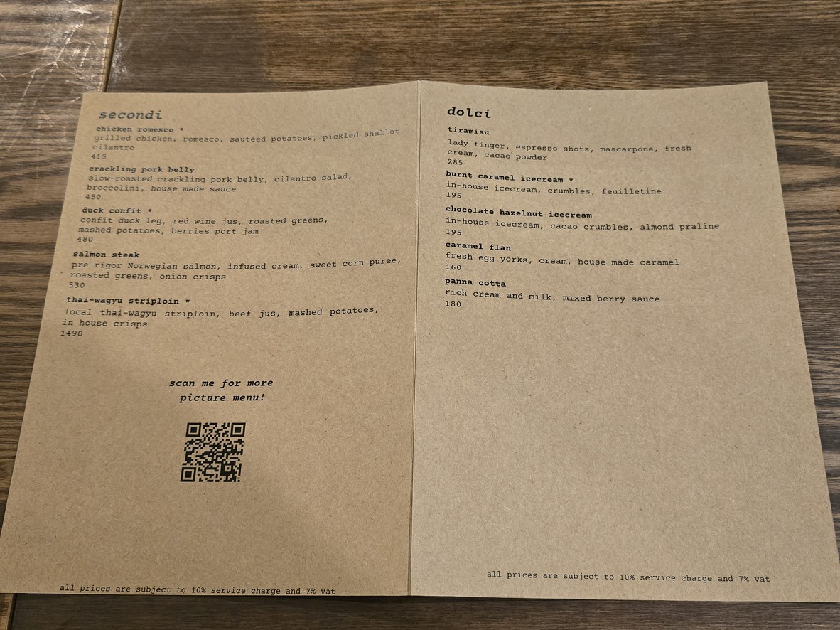 肖迪奇曼谷 menu 2