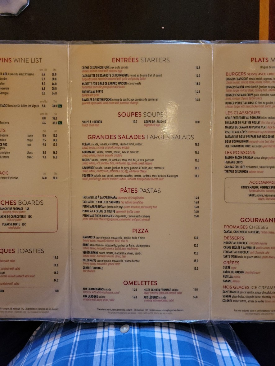 Fourteen Cafe menu 3