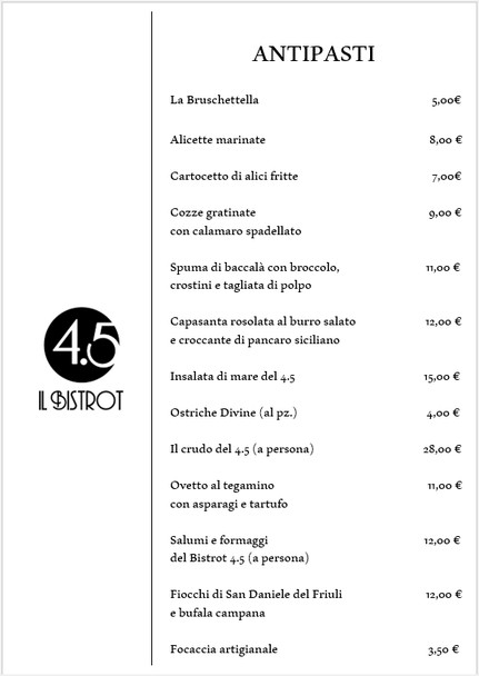 BISTROT 4.5
