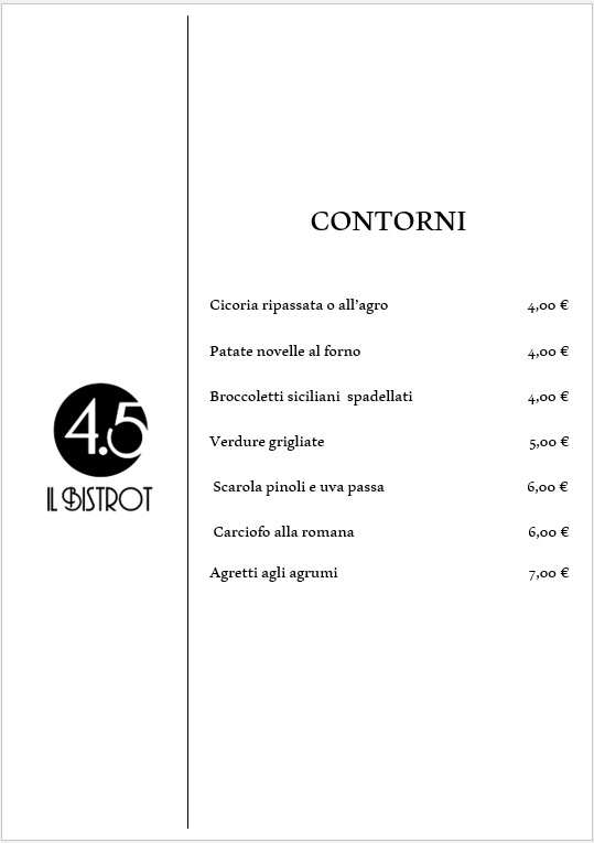 BISTROT 4.5 menu 4