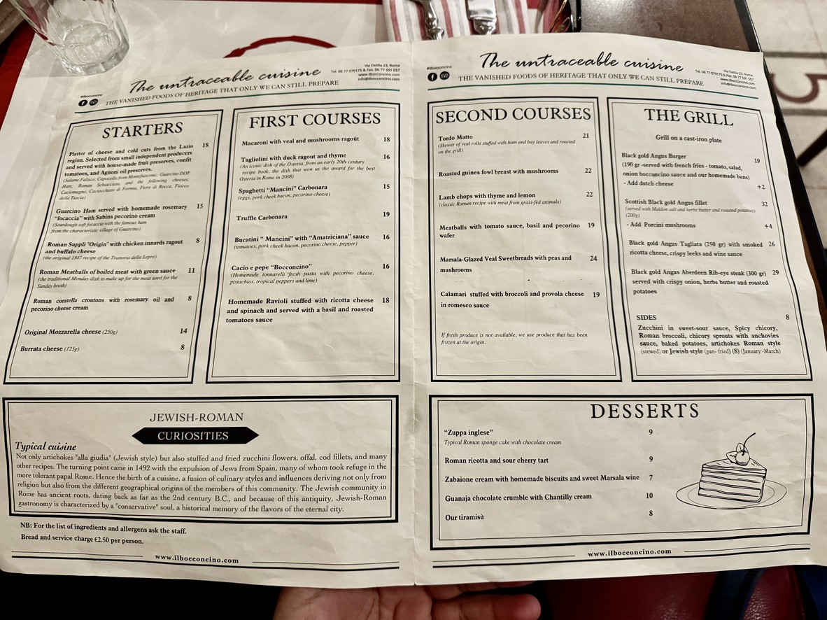 Il Bocconcino I Osteria Roma centro menu 2