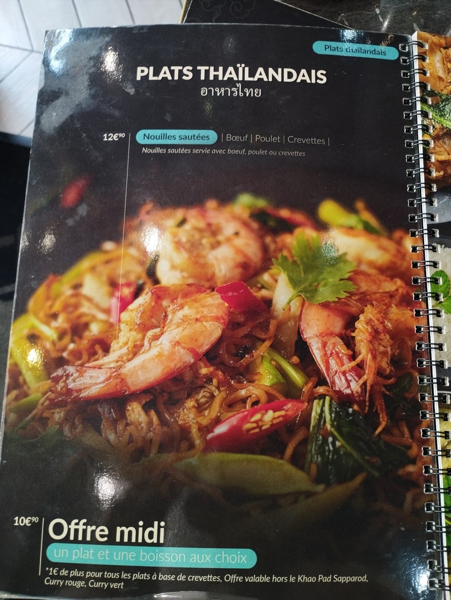 The Place Bondy Thai & Sushi menu 7