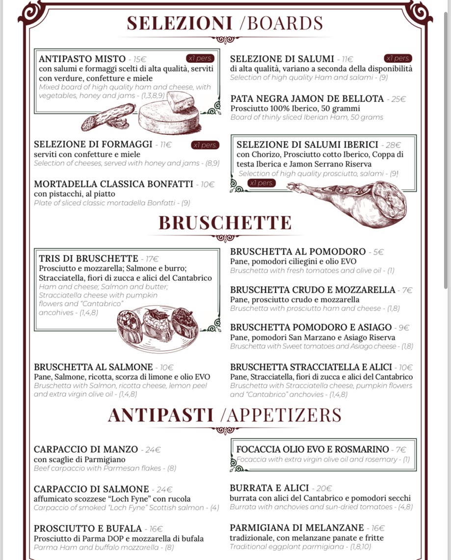 Al Biscione Cafė 1965 - CIBO e VINI menu 2