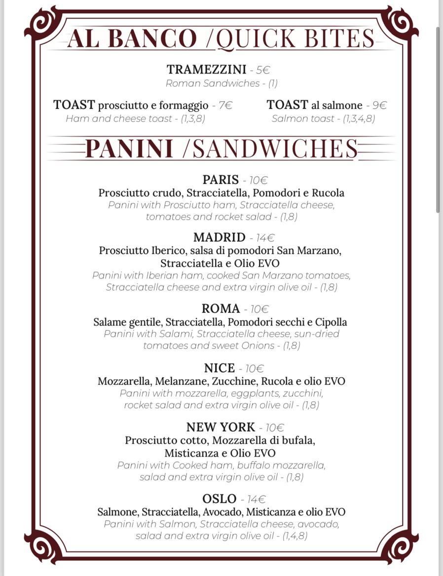 Al Biscione Cafė 1965 - CIBO e VINI menu 3
