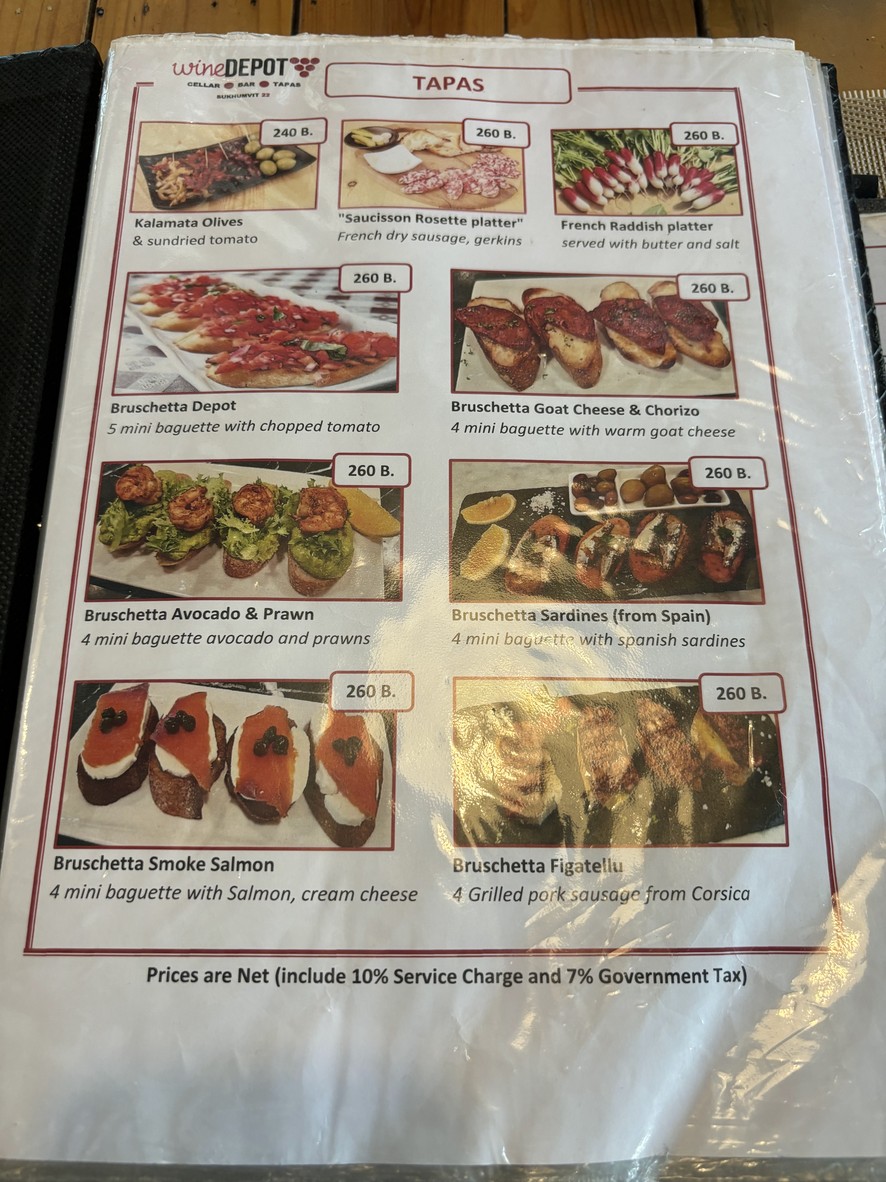 Wine Depot Bistro & Wine Store menu 2