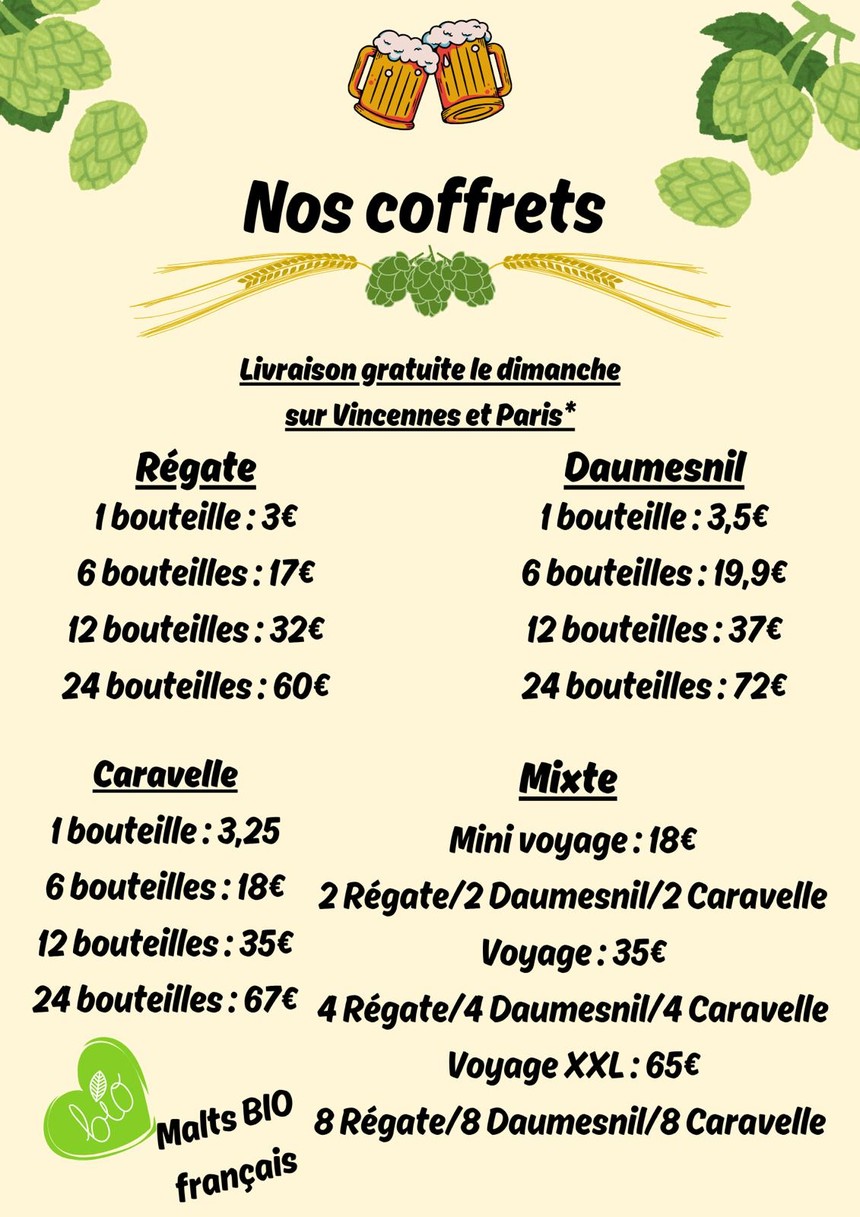 Ragondinerie menu 2