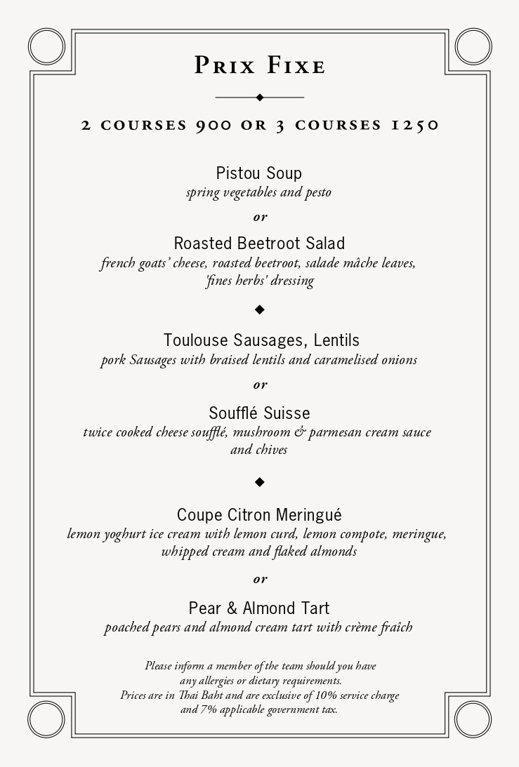 Café Wolseley Bangkok menu 3
