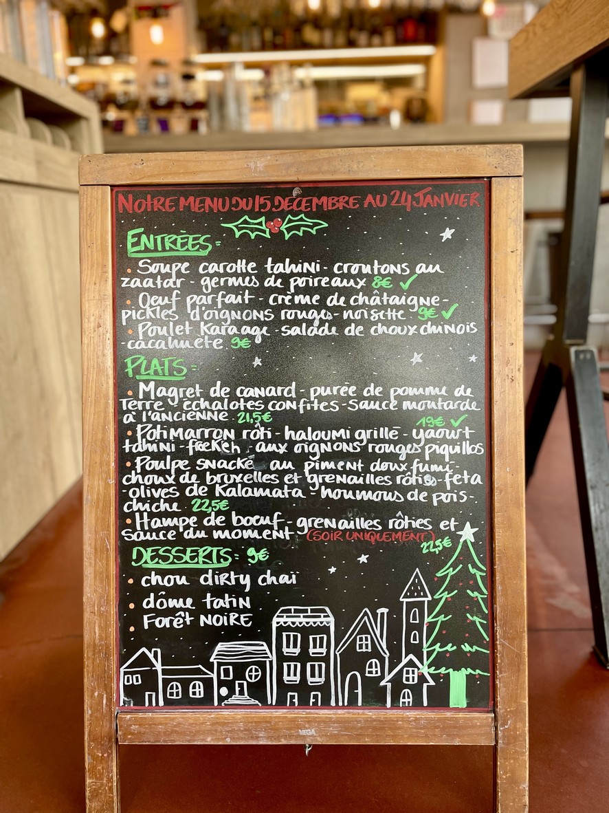 Le Préau menu 1
