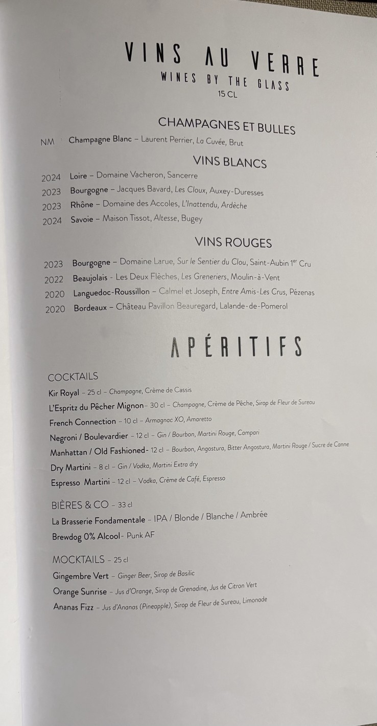 Auberge Nicolas Flamel menu 4