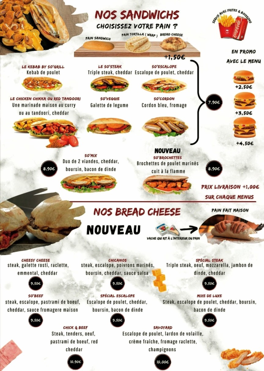 So'Grill menu 3