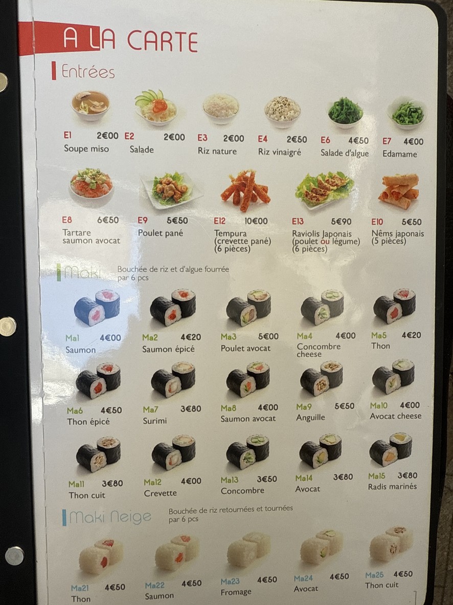 SushiFun menu 2