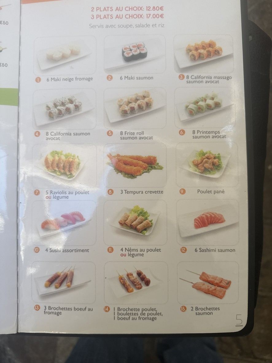 SushiFun menu 3