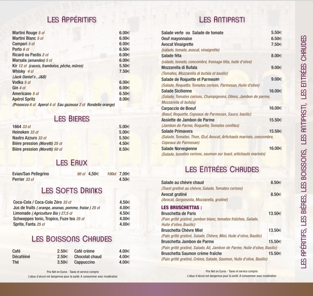 Bon Gusto menu 2