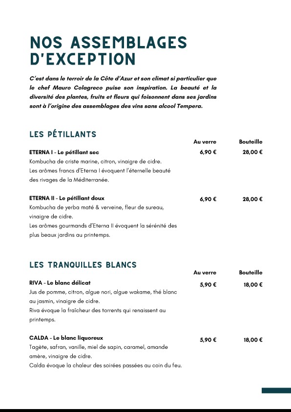 L'unique menu 4