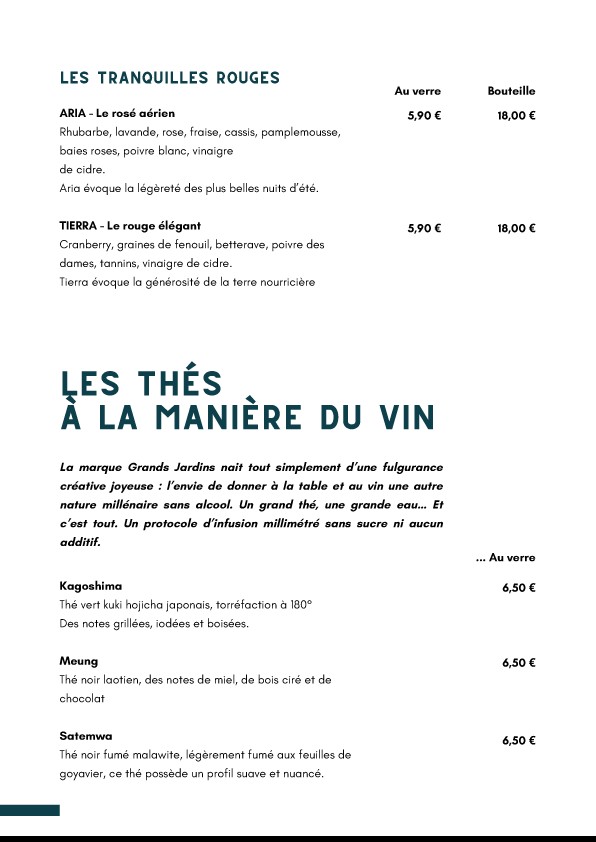 L'unique menu 5