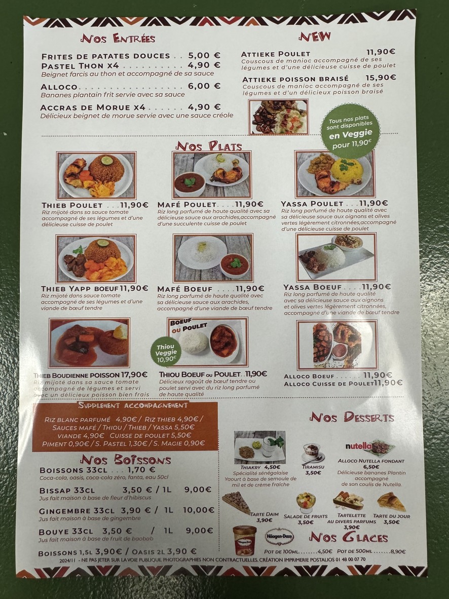 C4C AFRIKA menu 2