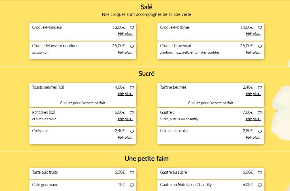 Le Petit Cardinal menu 4