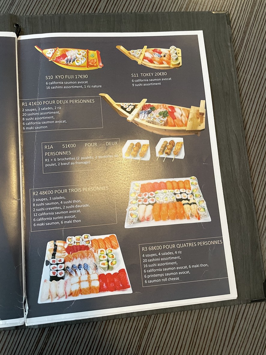Kyo Fuji menu 3
