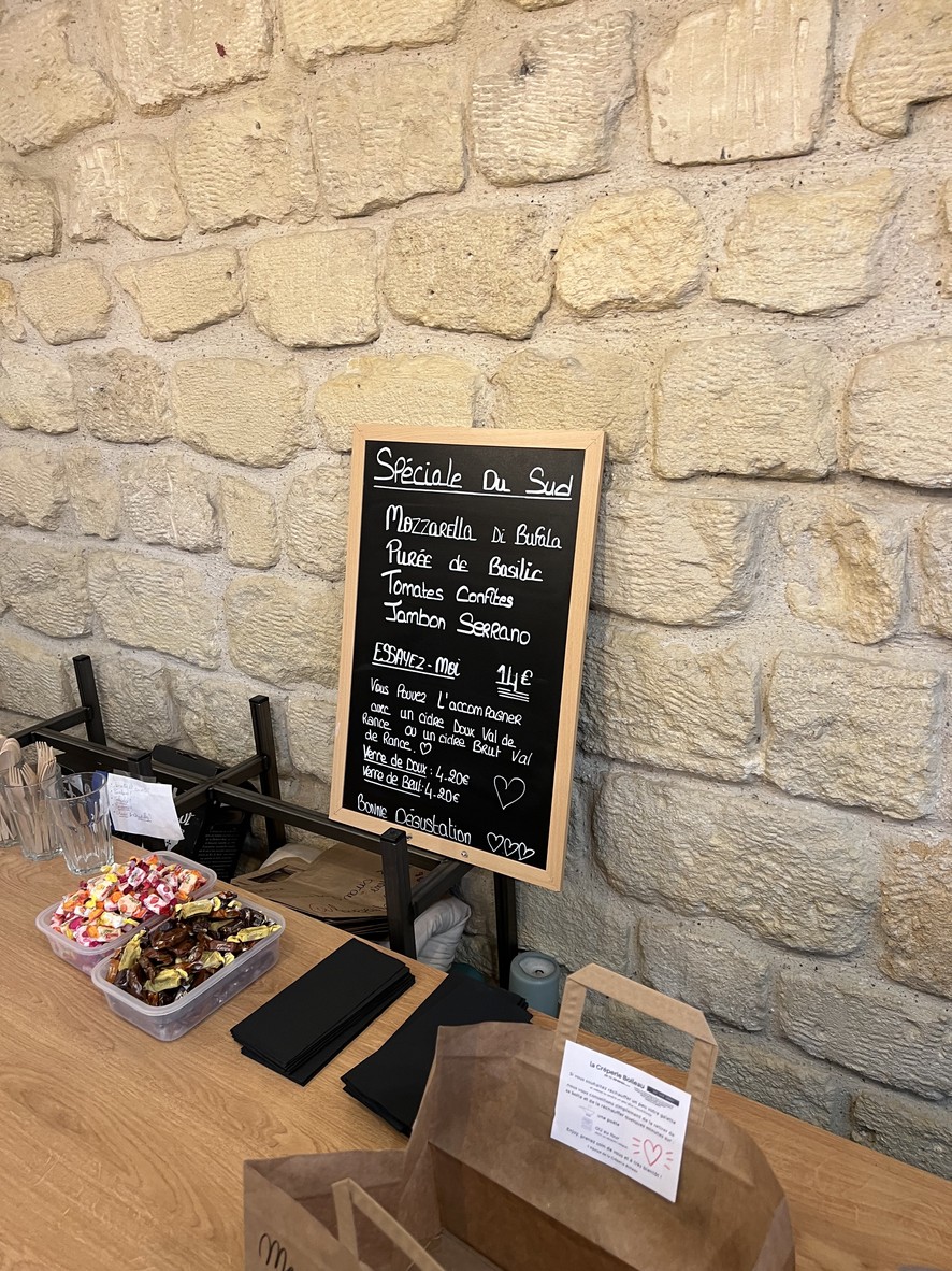 la Crêperie Boileau menu 1
