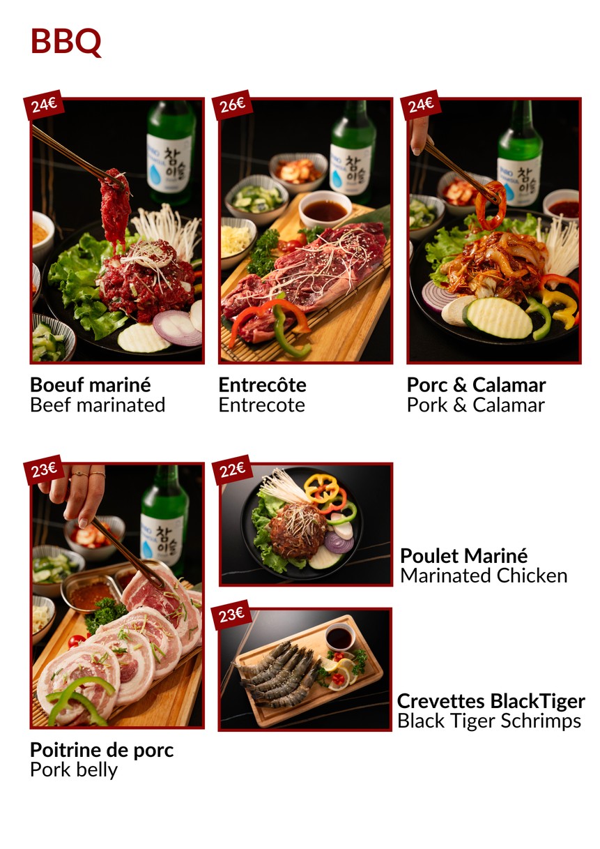JOAYO Saint Sulpice - Kokodak Paris 6 restaurante BBQ Coreano menu 2