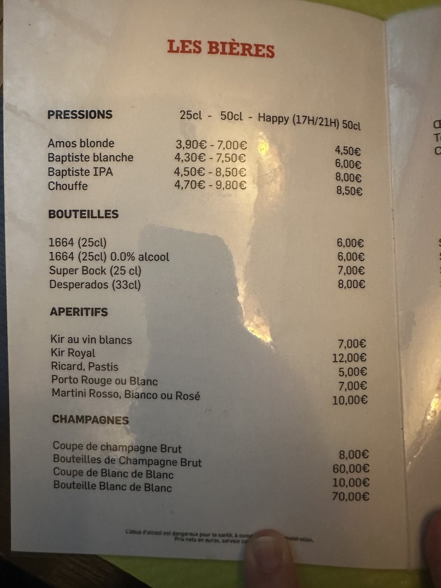 BISTROT DU MARCHÉ menu 3