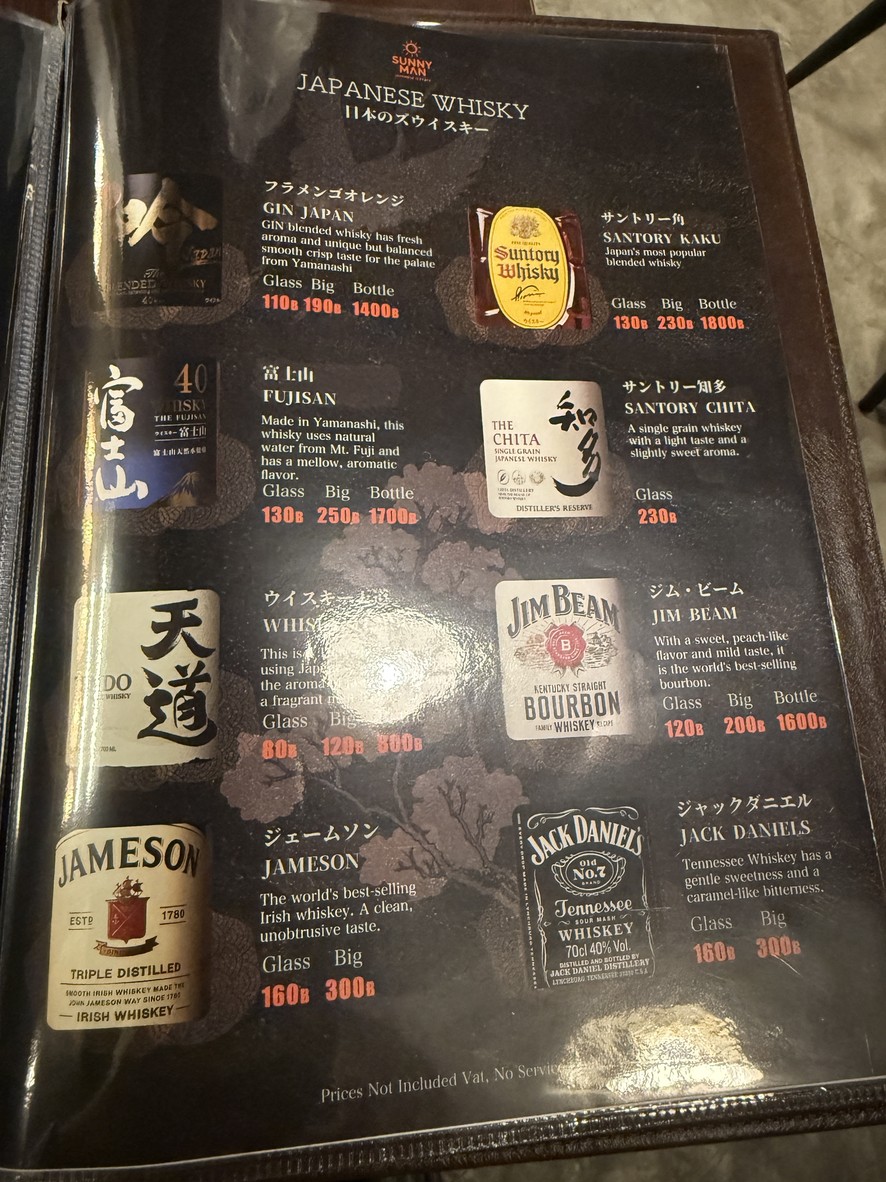 SUNNY MAN 纳拉迪瓦 menu 4