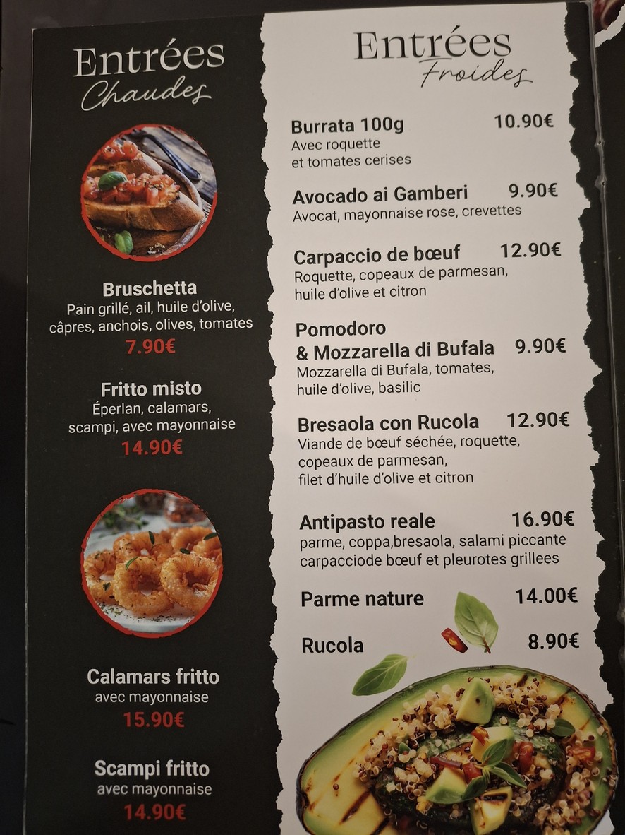 Le Bugatti menu 1