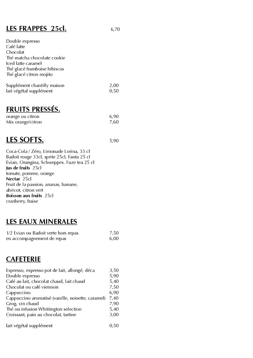 Le 99 Café menu 4