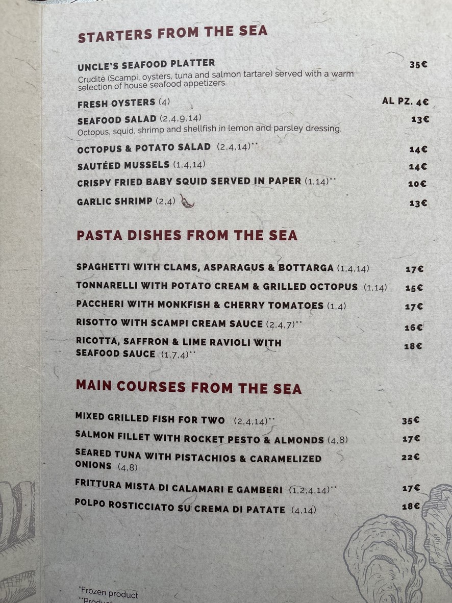 Ristorante Pizzeria Lo Zio Frankie menu 3