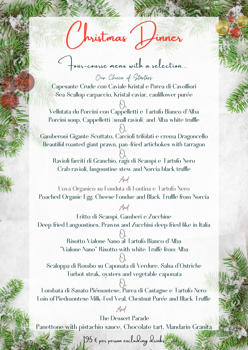 Penati al Baretto menu 1