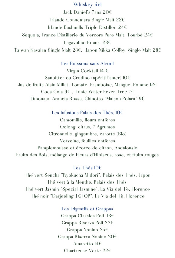 Penati al Baretto menu 4